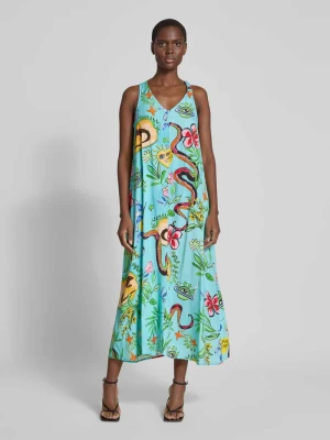 Sukienka midi z dekoltem w serek Emily Van den Bergh