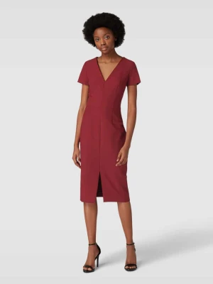 Sukienka midi z dekoltem w serek model ‘Kalamara’ HUGO