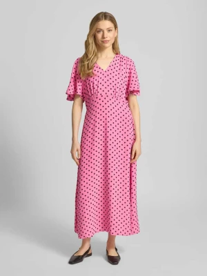 Sukienka midi z dekoltem w serek model 'ZABBY' Ichi