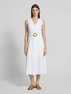 Sukienka midi z dekoltem w serek Zero