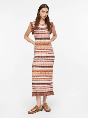 Sukienka midi z ażurowej dzianiny comma