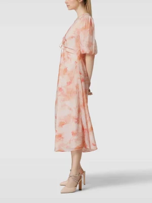 Sukienka midi z efektem batiku model ‘FARLOW’ bardot