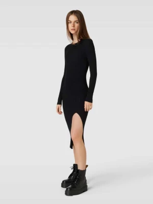 Sukienka midi z efektem prążkowania model ‘MEDDI’ Only