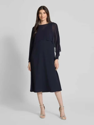 Sukienka midi z efektem warstw comma