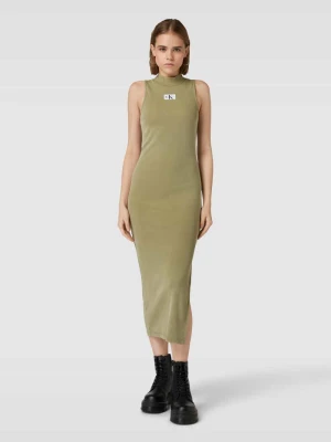Sukienka midi z efektem znoszenia Calvin Klein Jeans