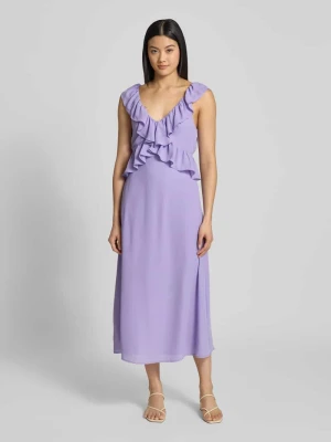 Sukienka midi z falbanami model ‘ELKE’ Vila