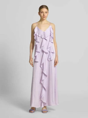 sukienka midi z falbanami model 'ELLEN' Vero Moda