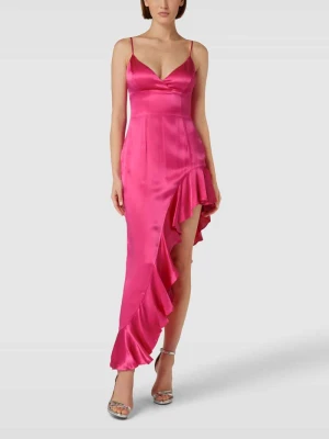 Sukienka midi z falbanami model ‘EMBER MIDI DRESS’ bardot