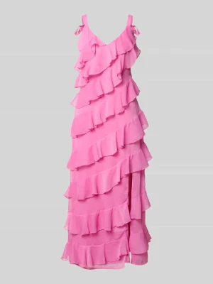 Sukienka midi z falbanami model 'LUNA' Vila