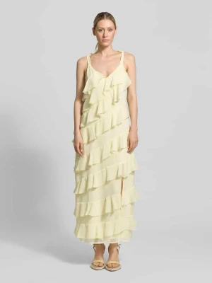 Sukienka midi z falbanami model 'LUNA' Vila