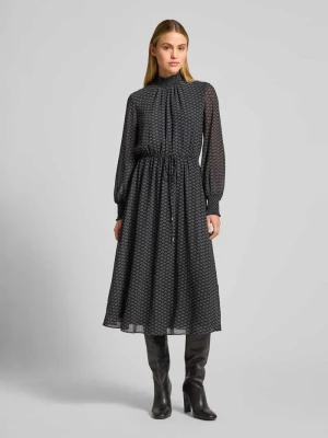 Sukienka midi z falbaniastą stójką Jake*s Collection