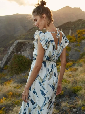 Sukienka midi z falbanką Birdy XS