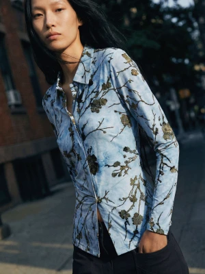 Sukienka midi z flokowaniem Desigual