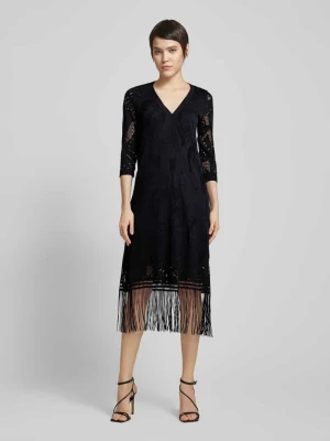 Sukienka midi z frędzlami Sportalm