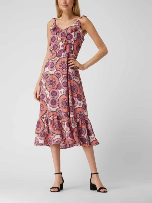 Sukienka midi z graficznym wzorem SMASHED LEMON