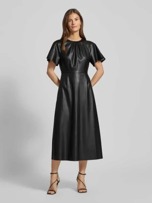 Sukienka midi z imitacji skóry Zero