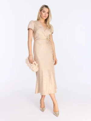 Sukienka midi z kopertowym dekoltem TARANKO