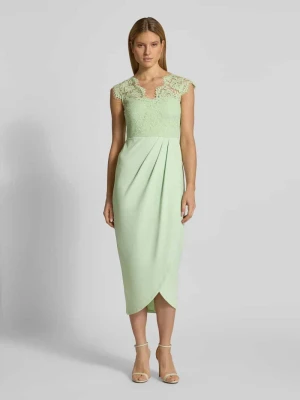Sukienka midi z koronką model 'CLARA' Vila