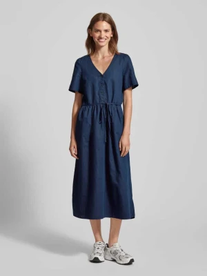 Sukienka midi z krótką listwą guzikową Marc O'Polo DENIM