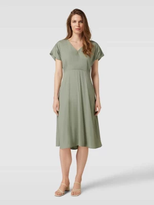 Sukienka midi z krótkim rękawem model ‘AALBINE’ ARMEDANGELS