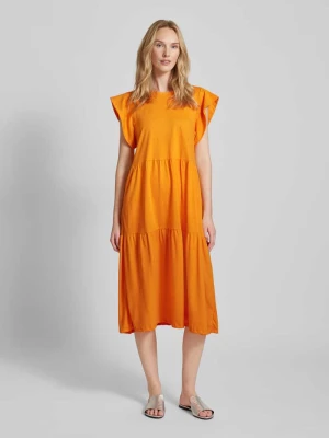Sukienka midi z krótkim rękawem model ‘SUMMER’ Vila