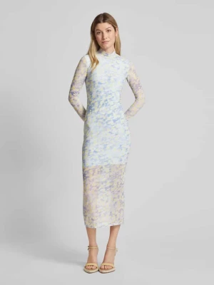 Sukienka midi z kwiatowym wzorem model ‘Nasuse’ HUGO
