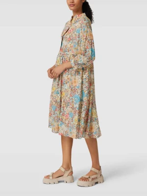 Sukienka midi z kwiatowym wzorem model ‘SORCHA’ drykorn