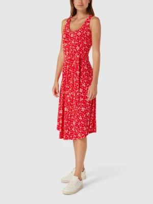 Sukienka midi z kwiatowym wzorem na całej powierzchni Lauren Ralph Lauren