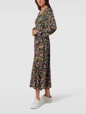 Sukienka midi z kwiatowym wzorem na całej powierzchni model ‘Ibane’ b.Young