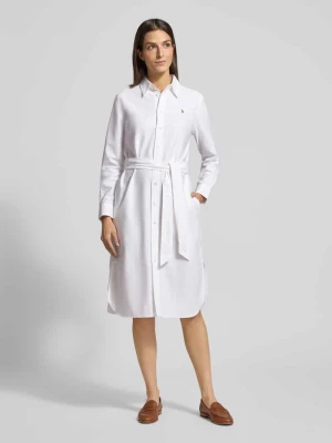 Sukienka midi z listwą guzikową Polo Ralph Lauren