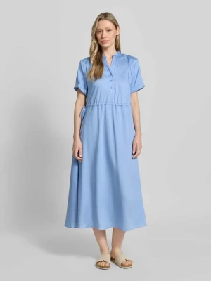 Sukienka midi z lyocellu z dekoltem w serek MORE & MORE