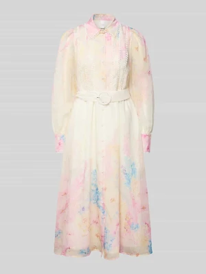 sukienka midi z mieszanka lyocellu model 'Florence' YAS