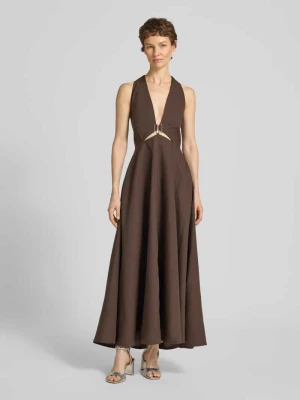 Sukienka midi z mieszanka lyocellu z wycięciem model 'Natu' Copenhagen Muse
