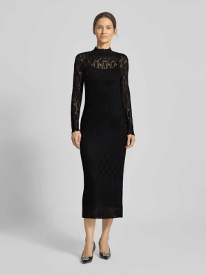 Sukienka midi z mieszanki wiskozy model ‘PAGDEN’ Lauren Ralph Lauren