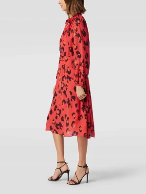 Sukienka midi z nadrukiem na całej powierzchni Marc Cain