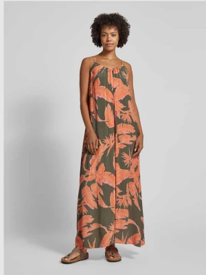 Sukienka midi z nadrukiem na całej powierzchni model ‘Alohi Grace’ MOS MOSH