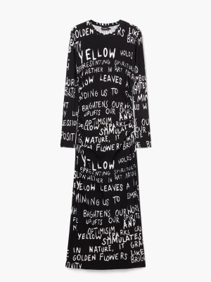 Sukienka midi z napisami Desigual