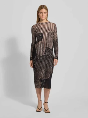 Sukienka midi z okrągłym dekoltem Marc Cain