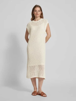 Sukienka midi z okrągłym dekoltem milano italy