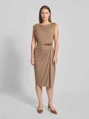 Sukienka midi z okrągłym dekoltem model ‘BRENIEL’ Lauren Ralph Lauren