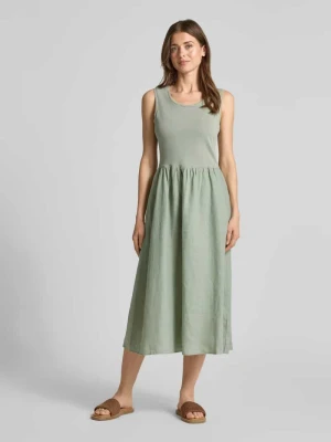 Sukienka midi z okrągłym dekoltem Oui