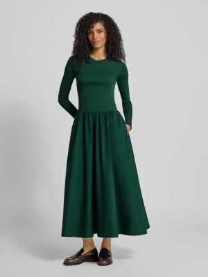 Sukienka midi z okrągłym dekoltem Polo Ralph Lauren