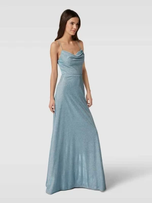 Sukienka midi z ozdobnym obszyciem luxuar