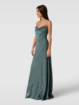 Sukienka midi z ozdobnym obszyciem luxuar