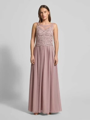 Sukienka midi z ozdobnym obszyciem Mascara