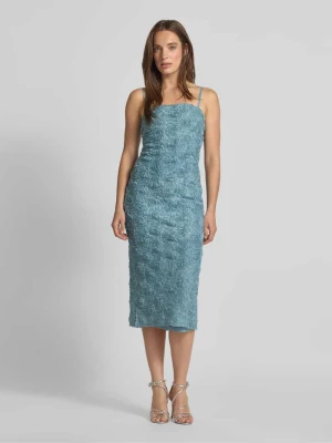 Sukienka midi z ozdobnym obszyciem Zero