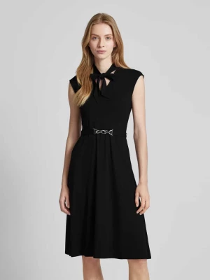 Sukienka midi z paskiem w talii model ‘JEANDELIO’ Lauren Ralph Lauren