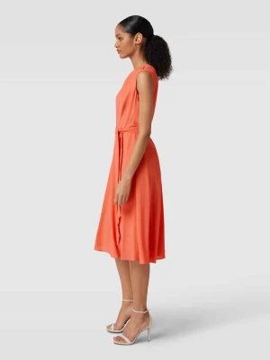 Sukienka midi z paskiem w talii model ‘MARENDA’ Lauren Ralph Lauren