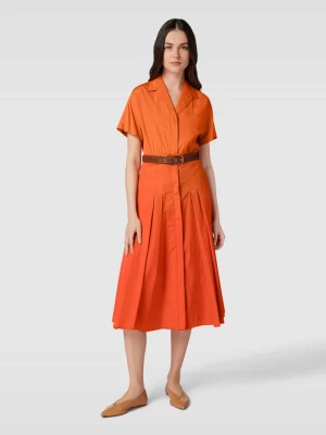 Sukienka midi z paskiem w talii model ‘SLAM’ Max Mara Studio
