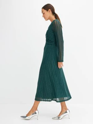 Sukienka midi z połyskiem bonprix